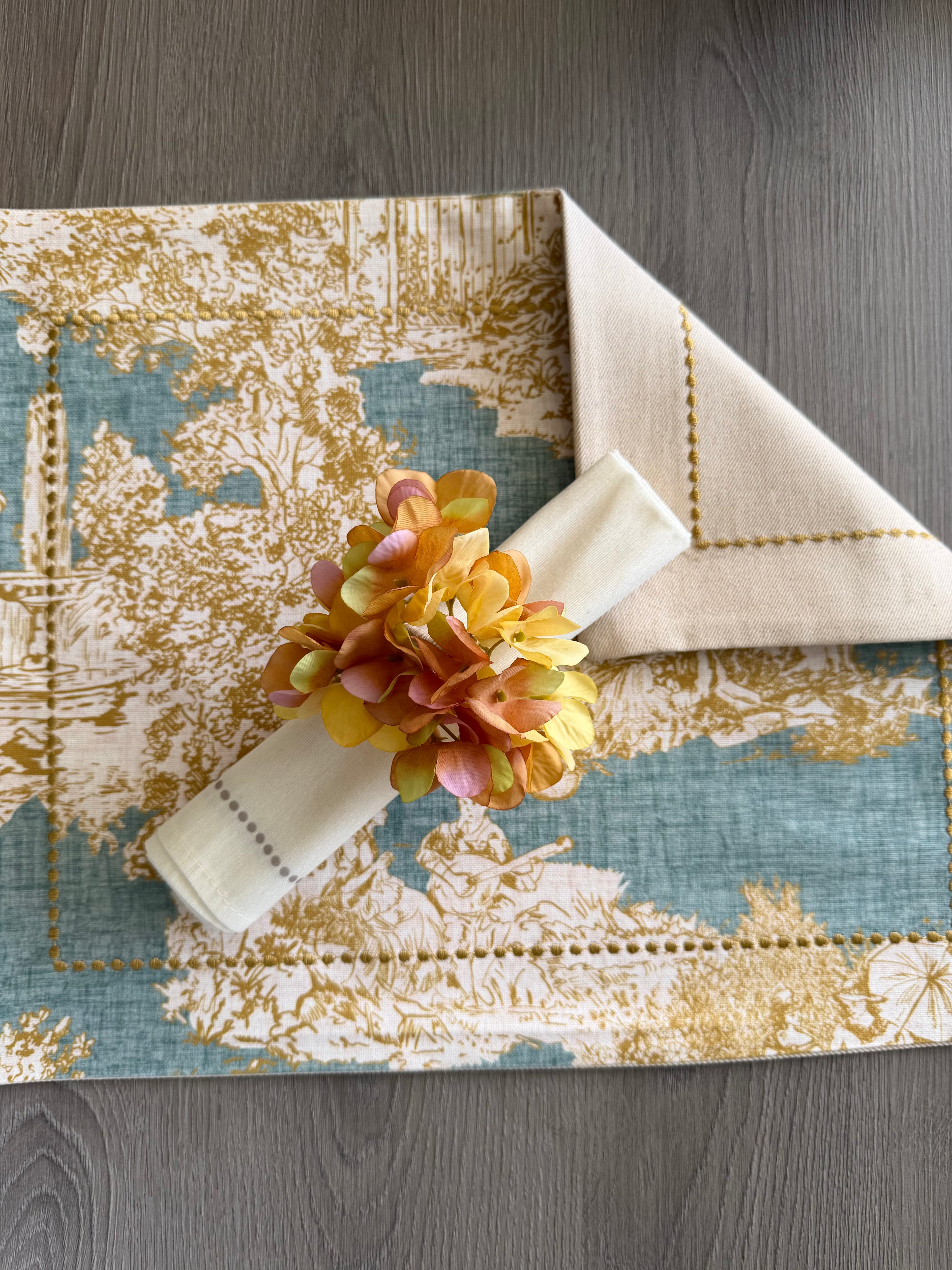 Set de Mesa Toile de Jouy Agua