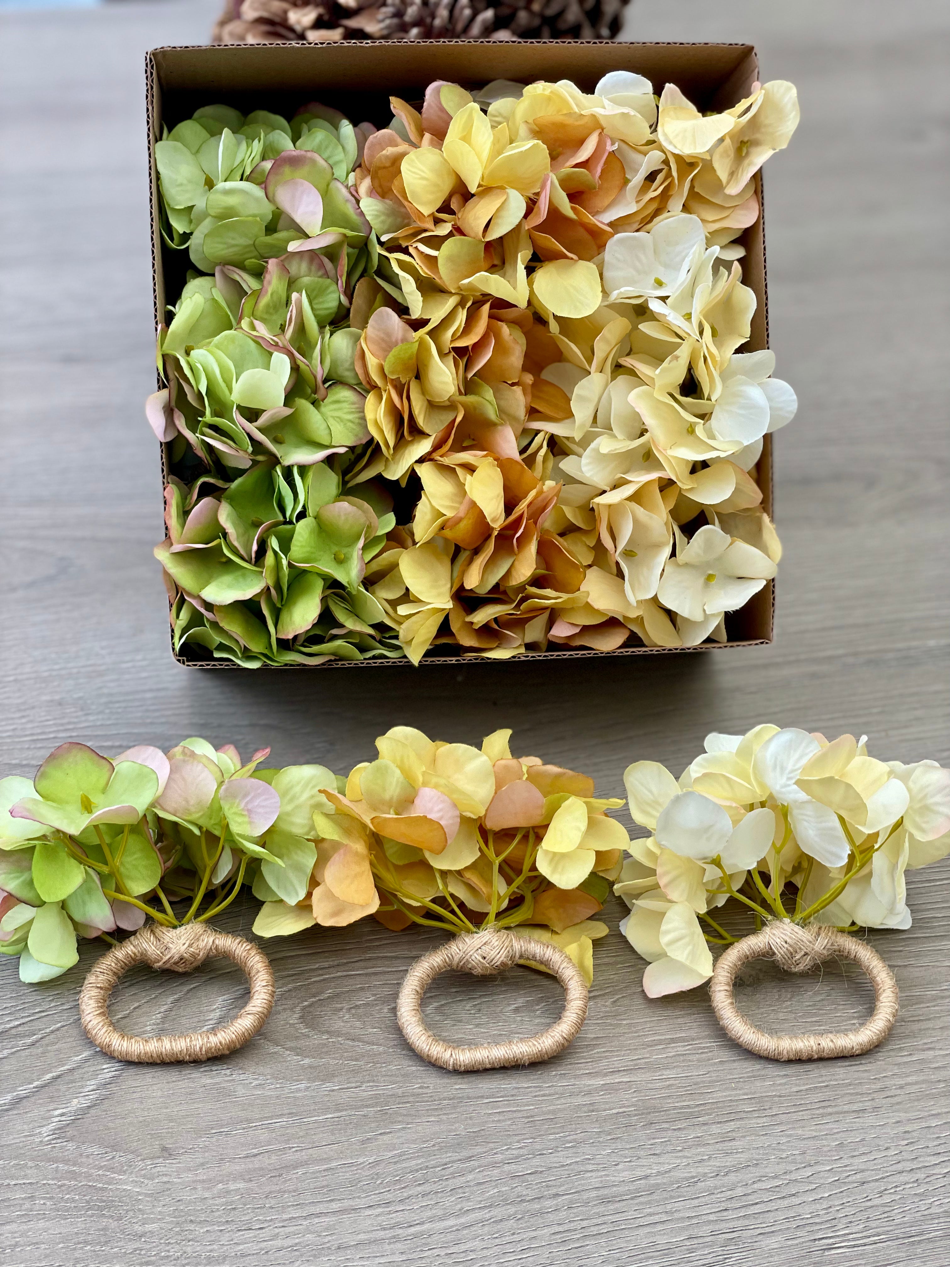 Servilleteros Hortensias