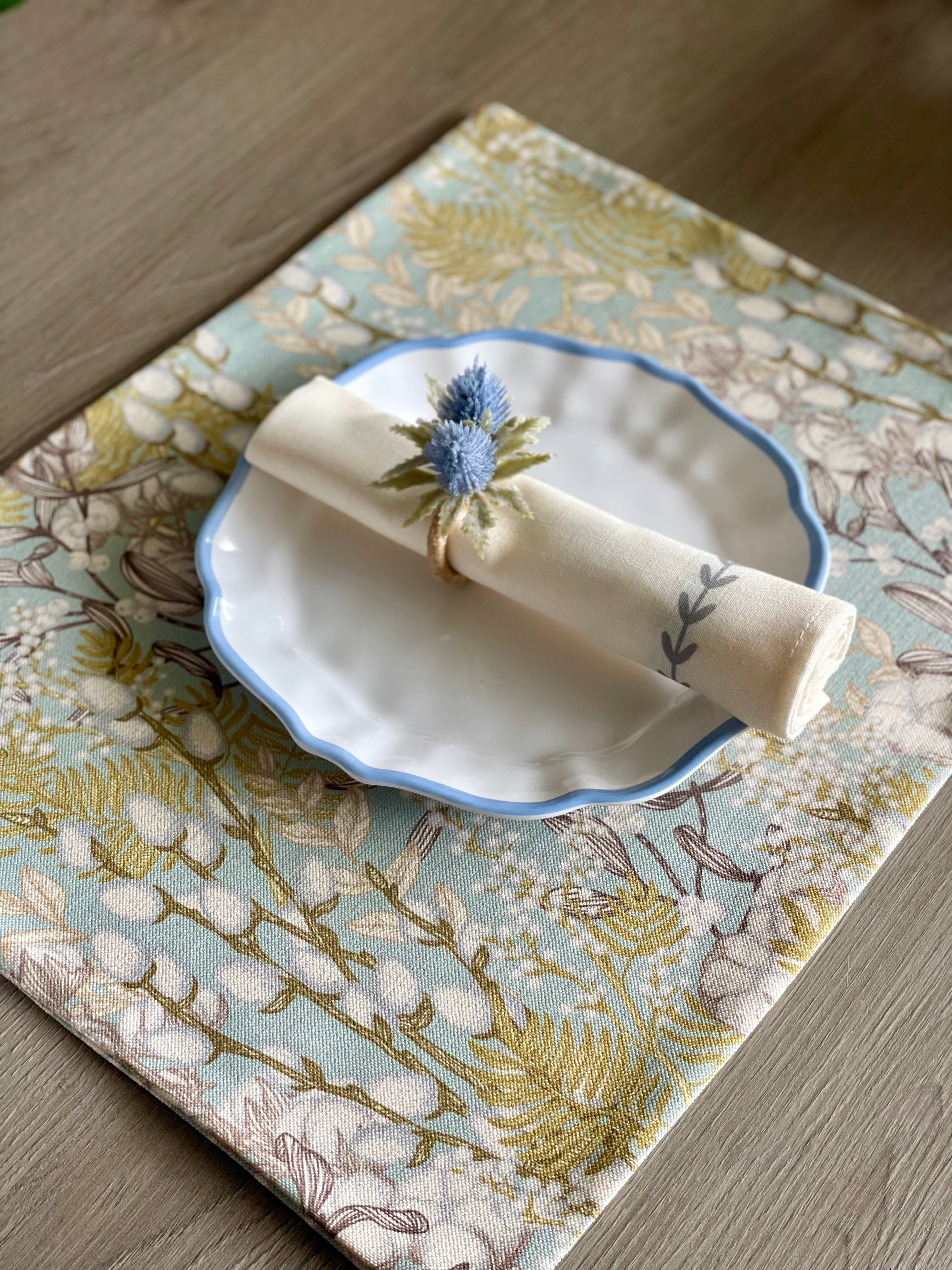 Set de Mesa Jardín de Algodón