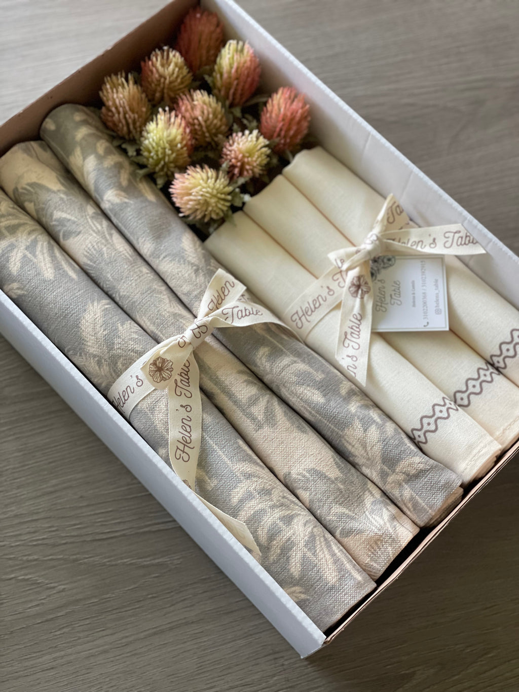 Set de Mesa Palmas Taupé