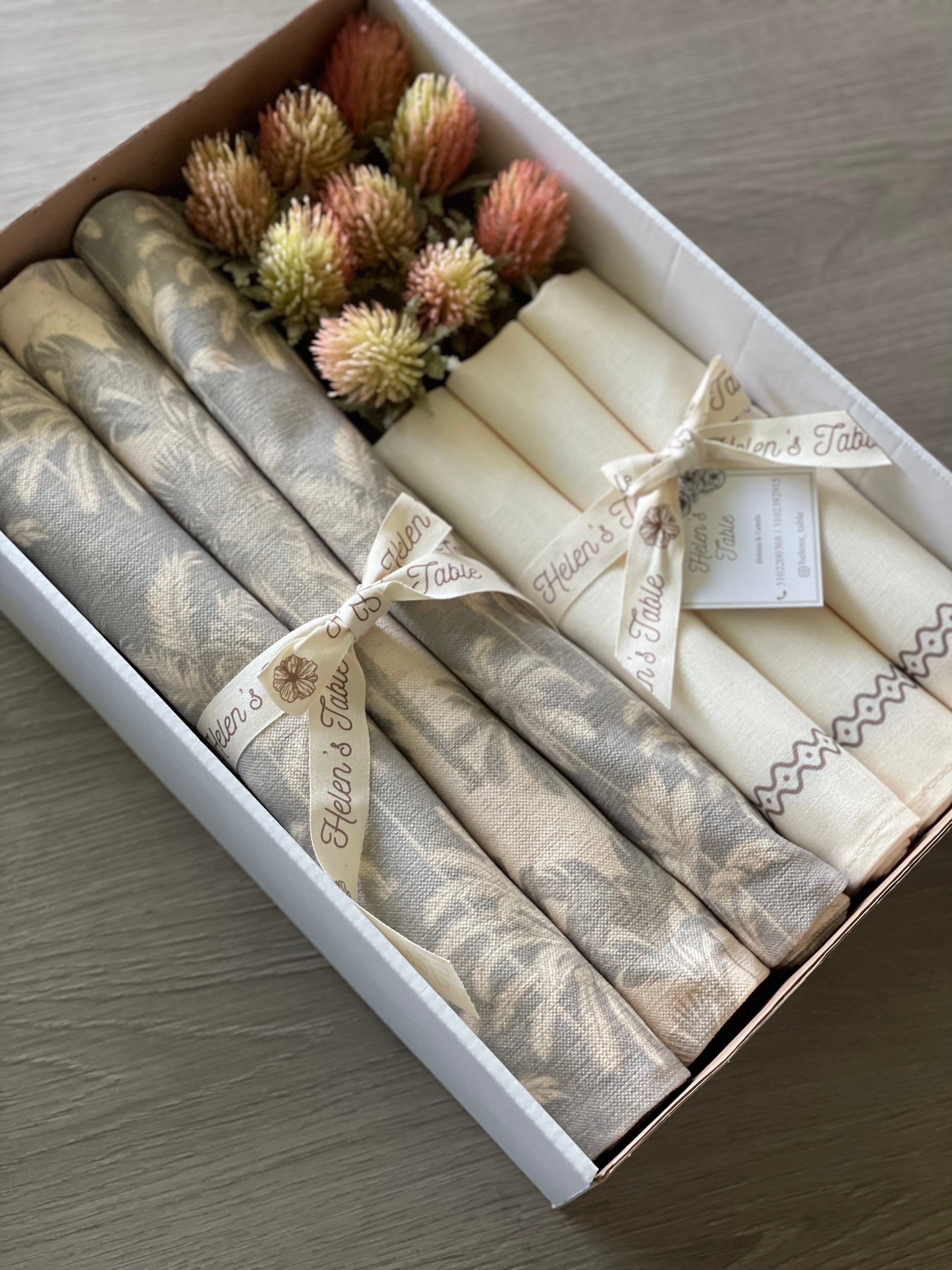 Set de Mesa Palmas Taupé